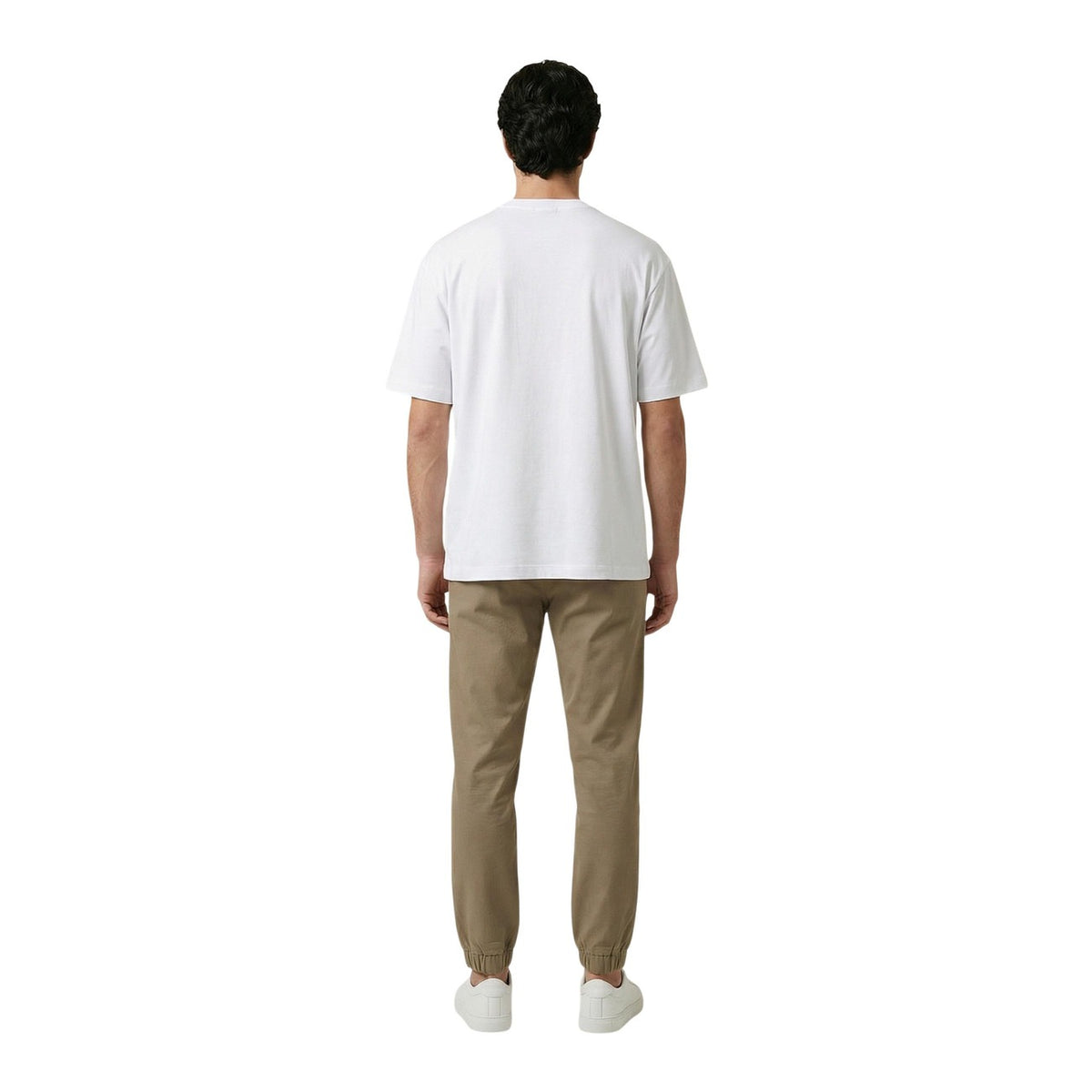 Gianni Lupo GL6010OD White Tee; 100% cotone, scollo tondo, maniche corte. La t-shirt bianca iconica e versatile della linea Primavera/Estate. Vista posteriore
