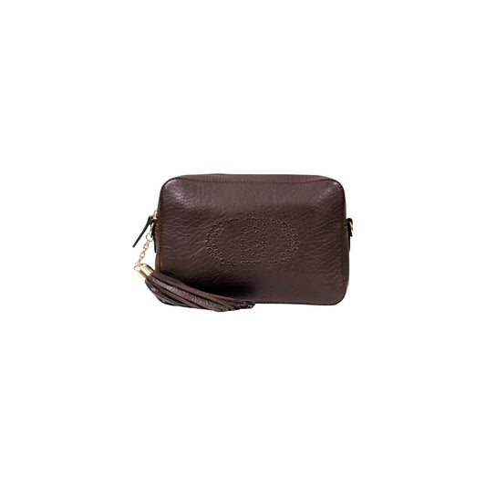Liu Jo Borsa Donna Marrone in Poliuretano 100% a Tracolla con Cerniera 28x17x7 cm AF5124 E0161