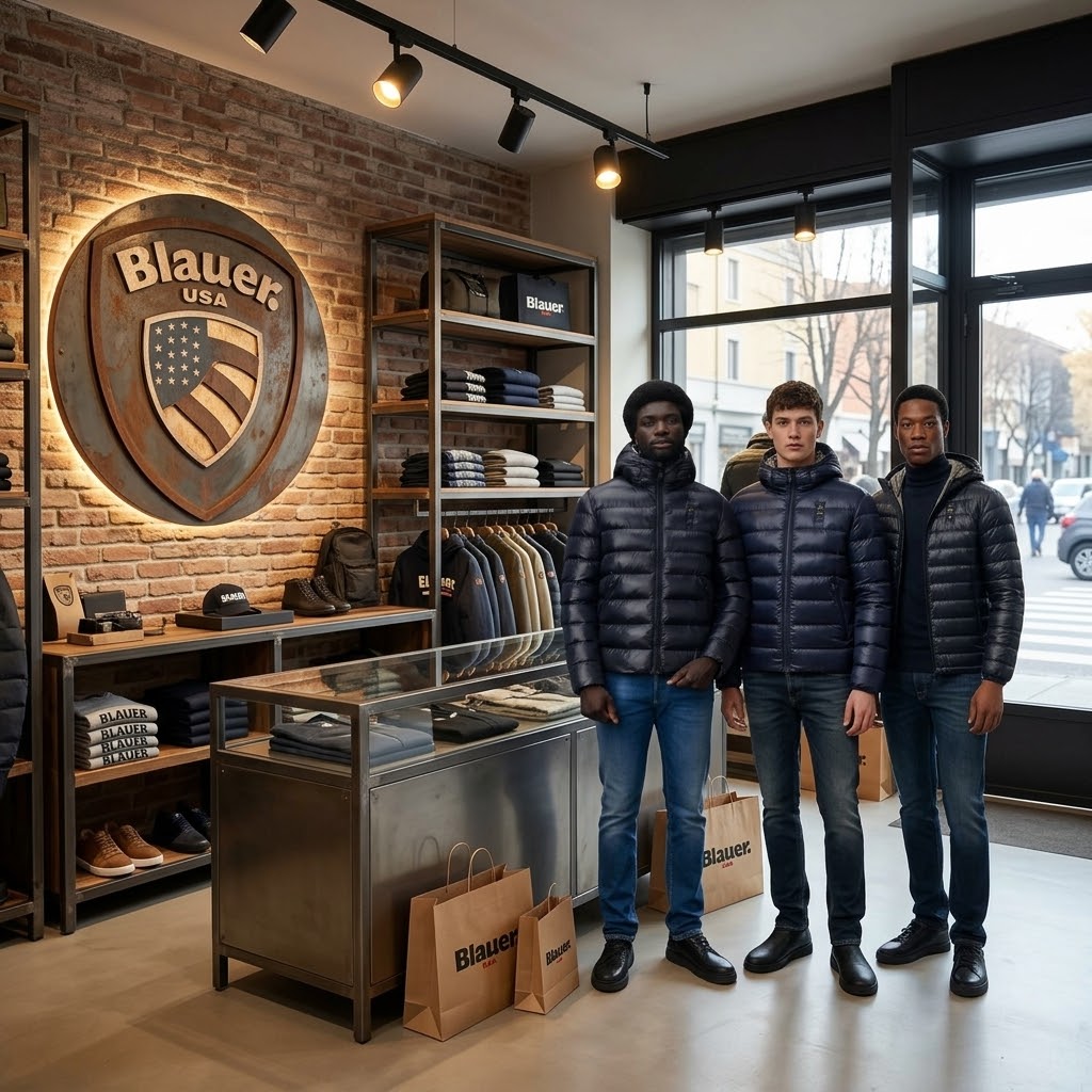 Giubbotti e Piumini Blauer Uomo su Riflesso Fashion