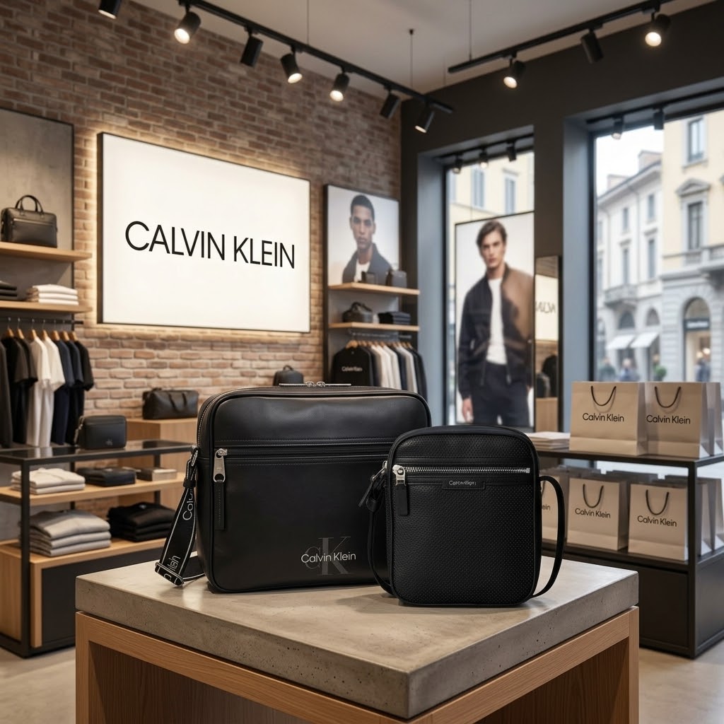 Nuove Borse Calvin Klein Uomo: BOLD LOGO e PERFORATED su Riflesso Fashion