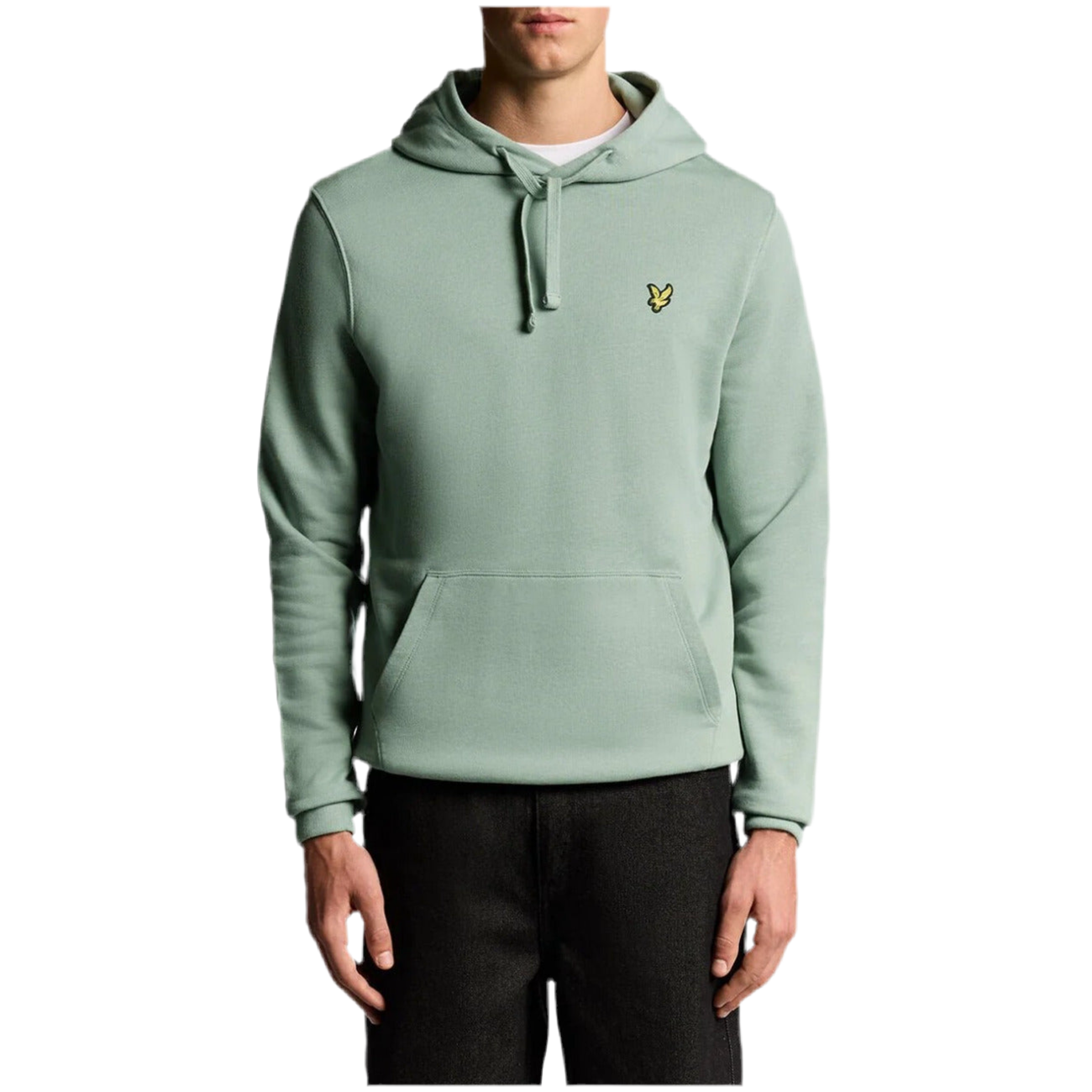 Lyle & Scott Felpa Uomo Verde con Cappuccio Maniche Lunghe Tasche Anteriori in Cotone 100% Autunno/Inverno ML416VOG