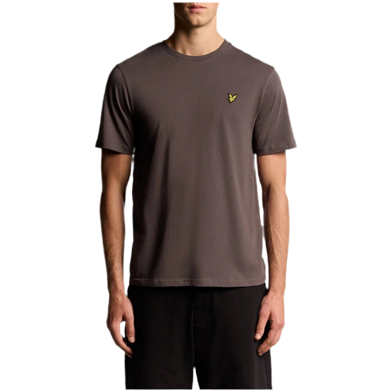Lyle & Scott T-Shirt Uomo Marrone Manica Corta Scollo Tondo 100% Cotone Autunno/Inverno TS400VOG