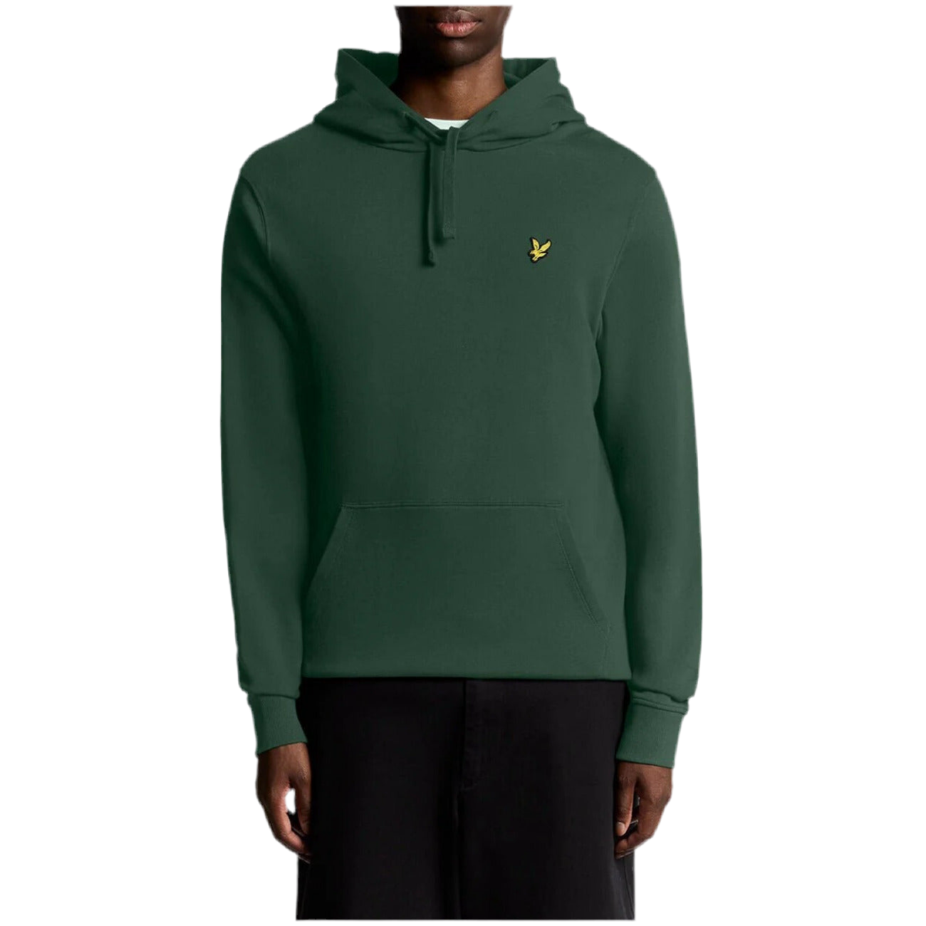 Lyle & Scott Felpa Uomo Verde con Cappuccio Maniche Lunghe Tasche Anteriori in Cotone 100% Autunno/Inverno ML416VOG