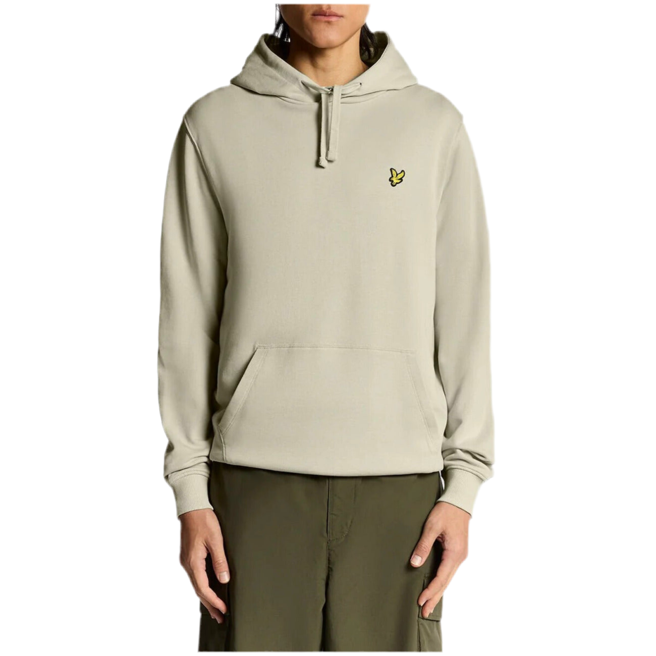 Lyle & Scott Felpa Uomo Verde con Cappuccio Maniche Lunghe Tasche Anteriori in Cotone 100% Autunno/Inverno ML416VOG