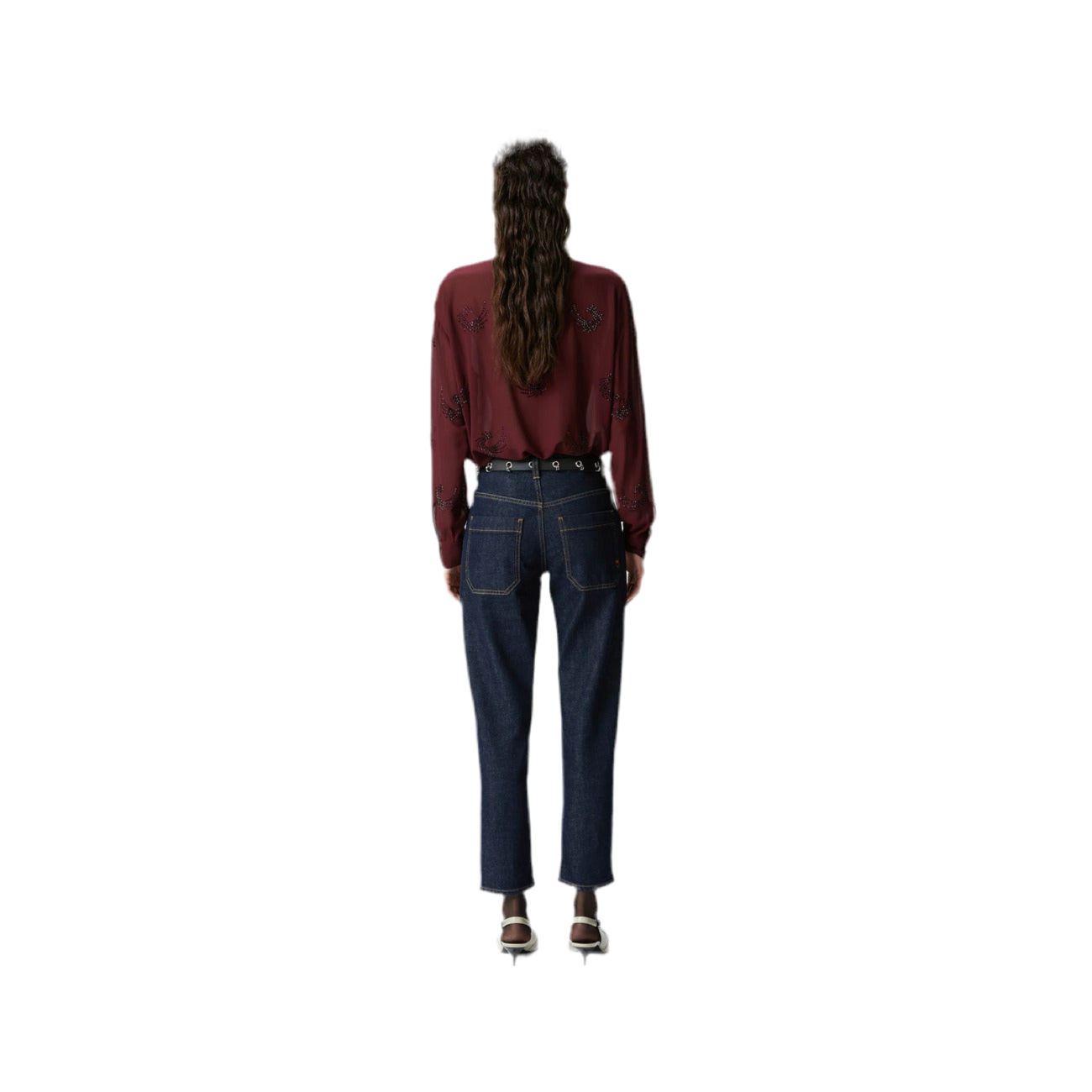 Pinko Jeans Donna Blu con Zip Bottone Tasche Anteriori Posteriori in Cotone 99% Elastan 1% Autunno/Inverno B_44741