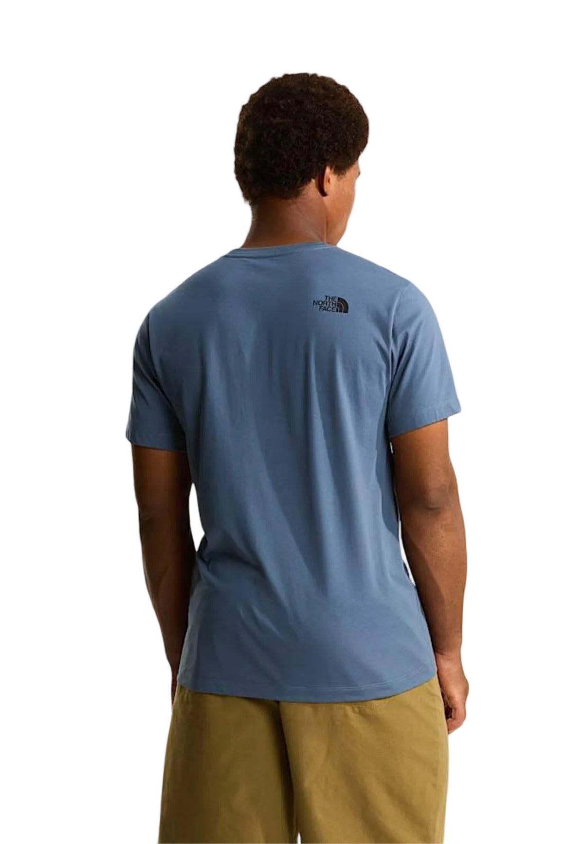T-shirt grigia TNF Evolution Box Half Dome, vestibilità regular, tessuto traspirante con stampa logo a riquadro sul davanti. Vista posteriore 