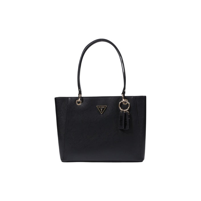 Guess Borsa Donna Nera in Poliuretano 100% a Mano con Cerniera Tasche Interne 25x30x9 cm HWZG96 72250