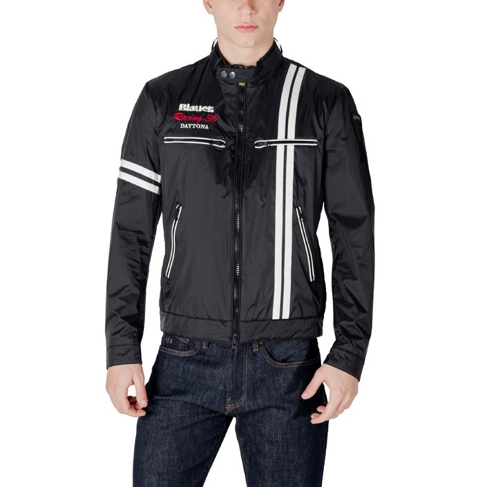 Blauer Giacca Uomo Nera con Zip 25SBLUC01576