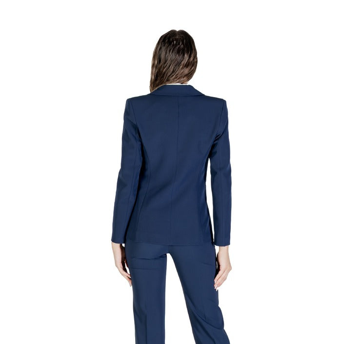 Rinascimento Giacca Donna Blu Bottone Maniche Lunghe 90% Poliestere 10% Elastan Autunno/Inverno CFC0125439003