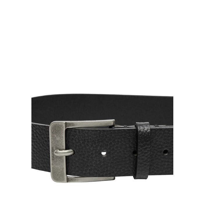 Calvin Klein Cintura Uomo Nero Fibbia Monocromo Pelle 100% Primavera Estate K50K512608