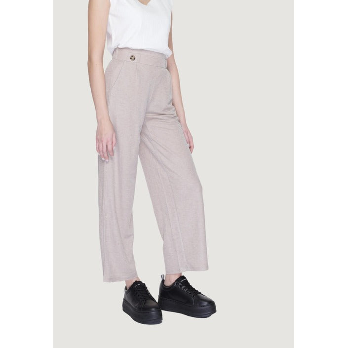 Jacqueline De Yong Pantaloni Donna Grigio 53% Viscosa 47% Nylon Primavera/Estate 15320882