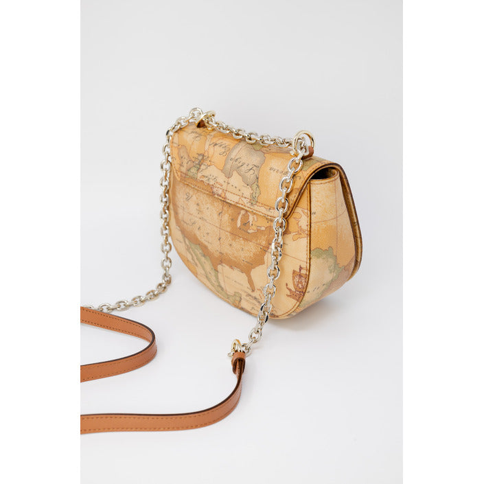 Alviero Martini Prima Classe Borsa Donna Beige con Stampa Geo in Pelle 40% Borsa a Tracolla C E049 6000