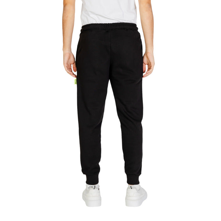 Pantaloni Sportivi Uomo Icon Neri Stampa Cotone - Stile Casual Autunno/Inverno