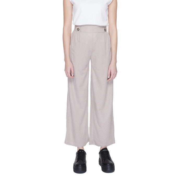 Jacqueline De Yong Pantaloni Donna Grigio 53% Viscosa 47% Nylon Primavera/Estate 15320882