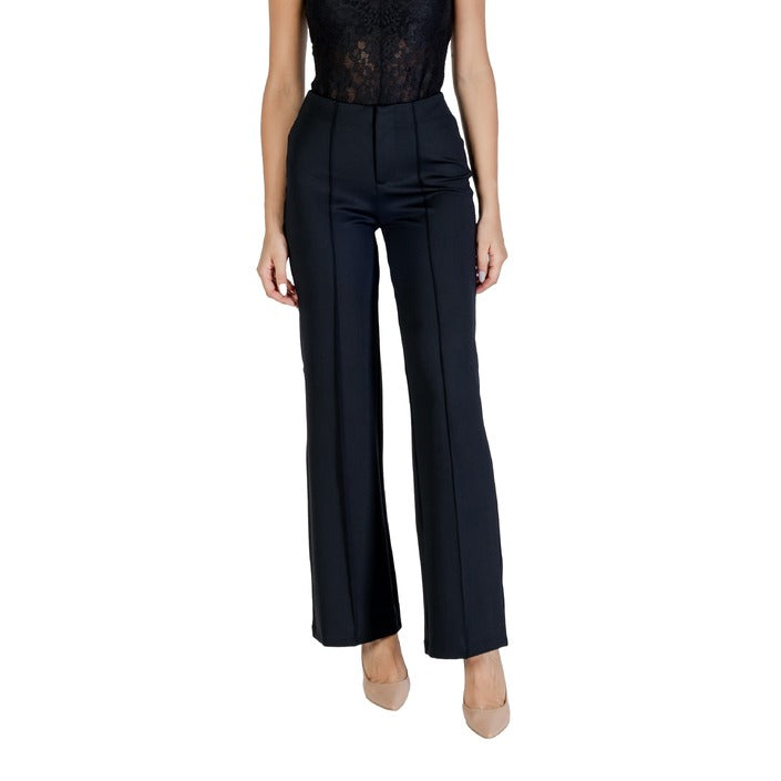 Guess Active Pantaloni Donna Nero Zip e Bottone a Gancio 87% Poliammide 13% Elastan Autunno/Inverno V5YB11 KCX42
