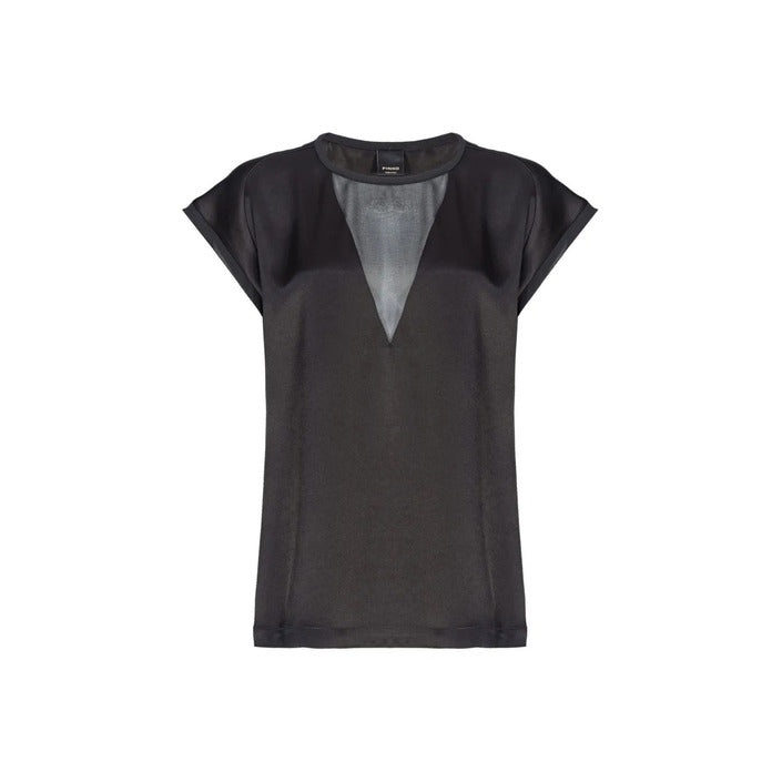 Pinko Blusa Donna Nero Scollo Tondo 91% Acetato 9% Poliestere Primavera/Estate B_44732