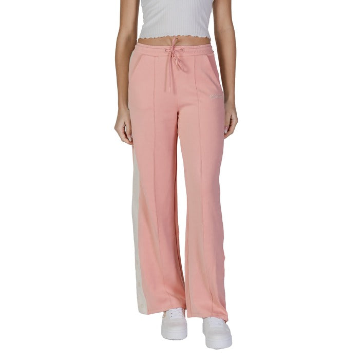 Pantaloni Sportivi Donna Guess Active Rosa Poliestere - Stile Casual