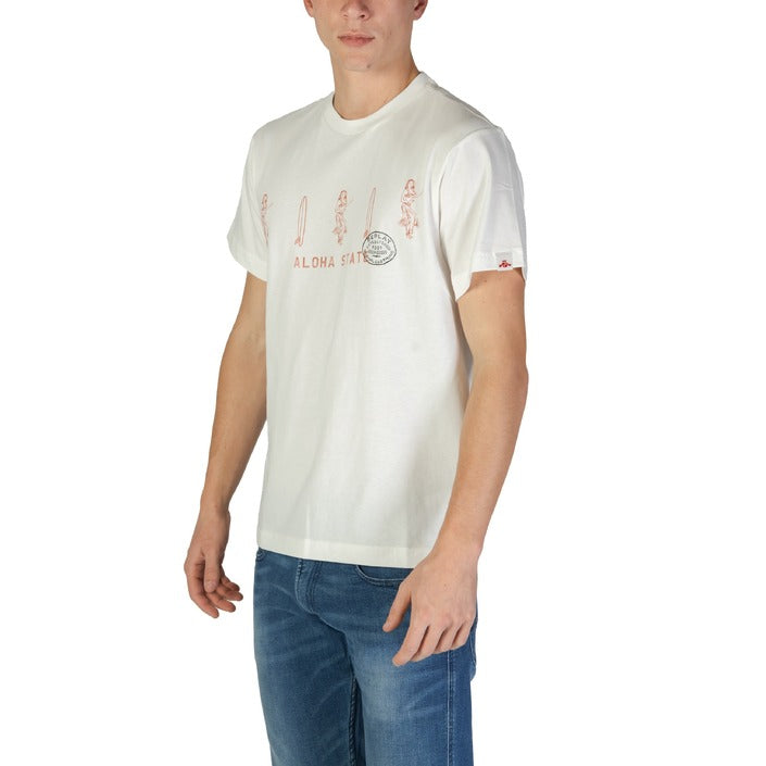 Replay T-Shirt Uomo Bianca Manica Corta Scollo Tondo 100% Cotone Primavera/Estate M3067.000.2660