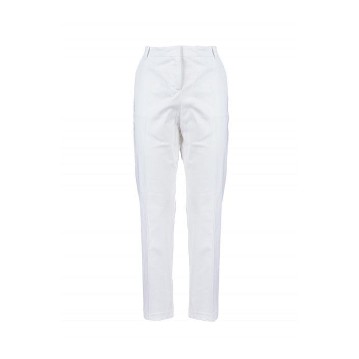 Pinko Pantaloni Donna Bianco Zip e Bottone Tasche Anteriori e Posteriori 97% Cotone 3% Elastan Primavera/Estate B_44905