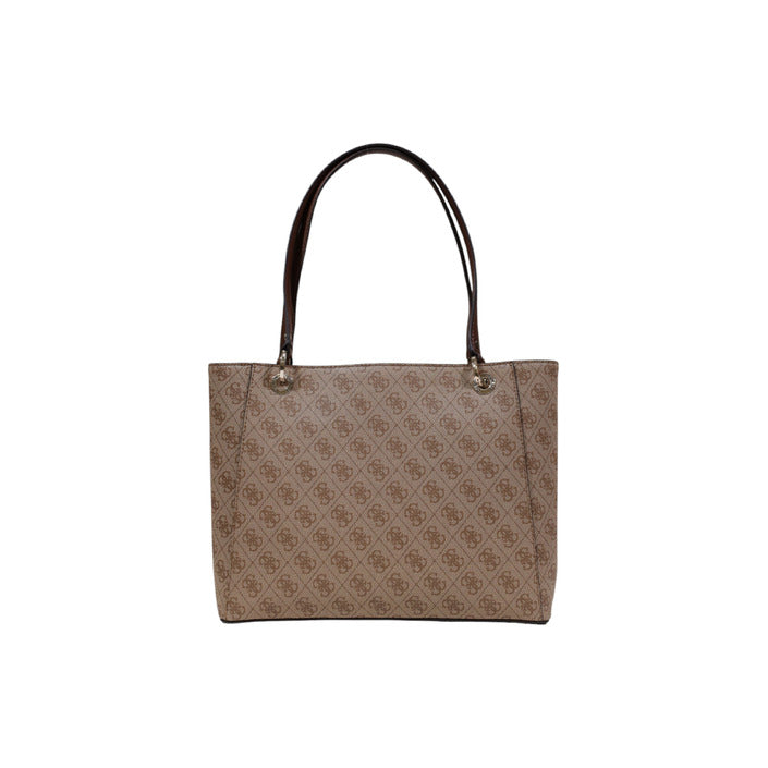 Guess Borsa Donna Marrone Cerniera Tasche Interne Borsa a Mano Poliuretano 100% HWBG96 72250