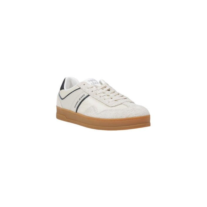 Tommy Hilfiger Jeans Men's White Sneakers EM0EM01606 - 100% Leather Shoes