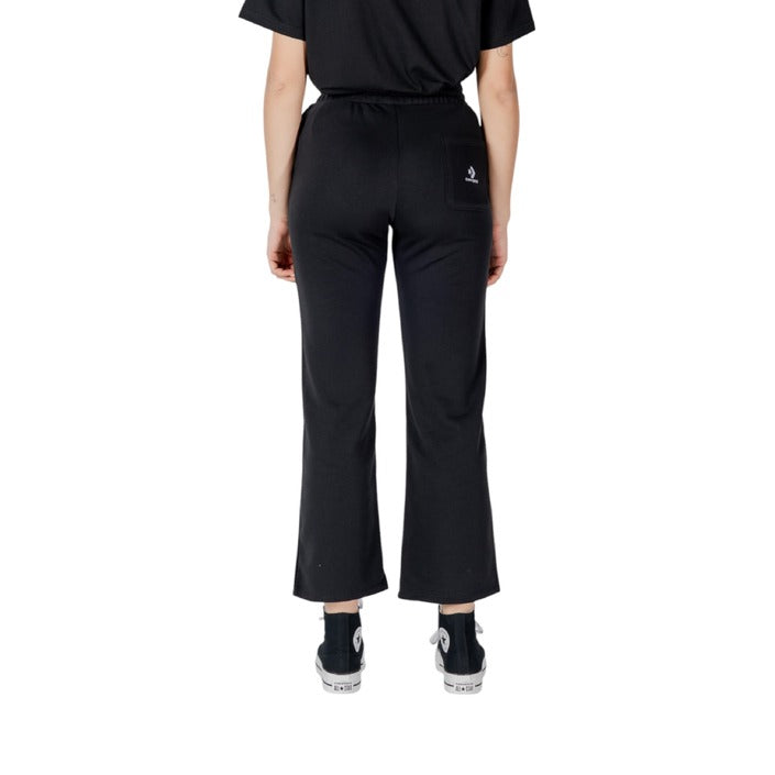Pantaloni Sportivi Donna Converse Neri Cotone - Stile Casual