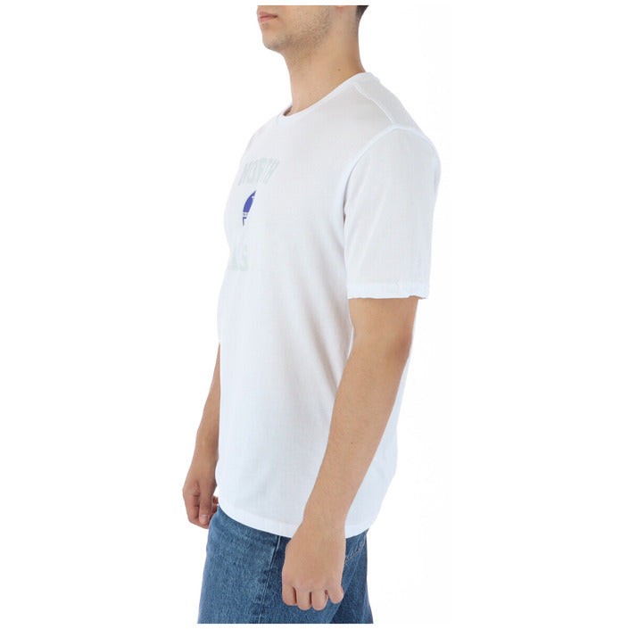 North Sails T-Shirt Uomo Bianca Stampa Manica Corta Scollo Tondo 100% Cotone Primavera/Estate 9024000000101