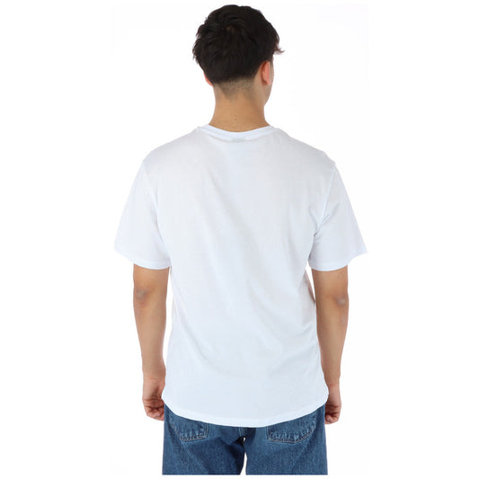 North Sails T-Shirt Uomo Bianca Stampa Manica Corta Scollo Tondo 100% Cotone Primavera/Estate 902401