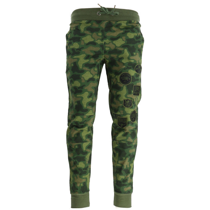 Pantaloni Sportivi Uomo Leone 1941 Verdi Militare 100% Cotone - Stile Casual ✨