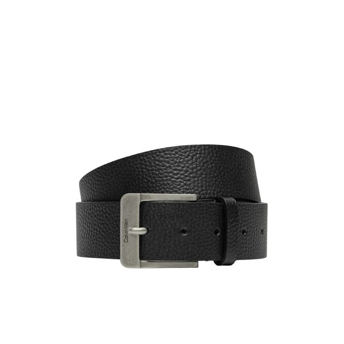 Calvin Klein Cintura Uomo Nero Fibbia Monocromo Pelle 100% Primavera Estate K50K512608