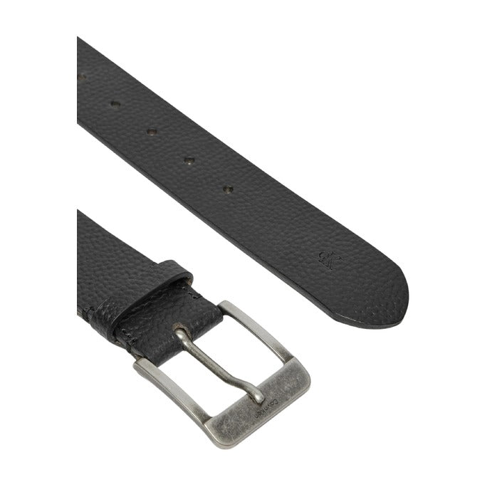 Calvin Klein Cintura Uomo Nero Fibbia Monocromo Pelle 100% Primavera Estate K50K512608