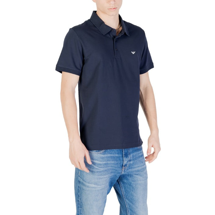 Emporio Armani Underwear Polo Uomo Blu Bottoni Colletto Polo Scollo Tondo Maniche Corte 94% Cotone 6% Elastan Primavera/Estate EM001380 AF12331