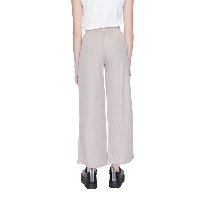 Jacqueline De Yong Pantaloni Donna Grigio 53% Viscosa 47% Nylon Primavera/Estate 15320882