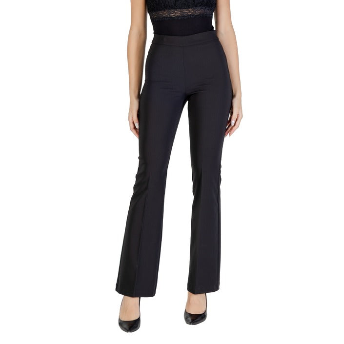 Rinascimento Pantaloni Donna Nero Cerniera 90% Poliestere 10% Elastan Autunno/Inverno CFC0125412003