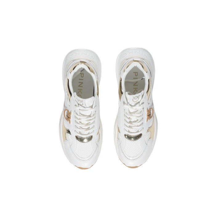 Pinko Sneakers Donna in Pelle 100% con Stampa Basse Suola Gomma Primavera/Estate SS0067E022