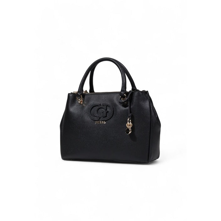 Guess Borsa Donna Nera in Poliuretano 100% con Cerniera 24x30x10 cm HWBG95 36060