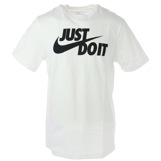 Nike T-Shirt Uomo Bianca Stampa Manica Corta Scollo Tondo 100% Cotone Primavera/Estate AR5006-100