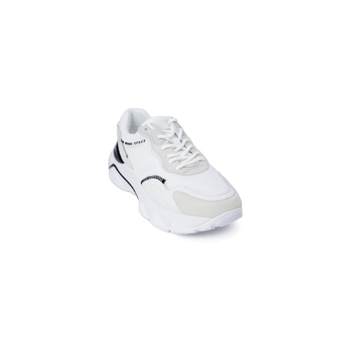 Guess Sneakers Donna Bianche in Poliestere 60% e Poliuretano 20% Basse Sportive Primavera/Estate FL7MICLEA12