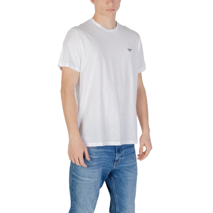 Emporio Armani Underwear T-Shirt Uomo Bianca Manica Corta Scollo Tondo 100% Cotone Primavera/Estate EM000574 AF12331