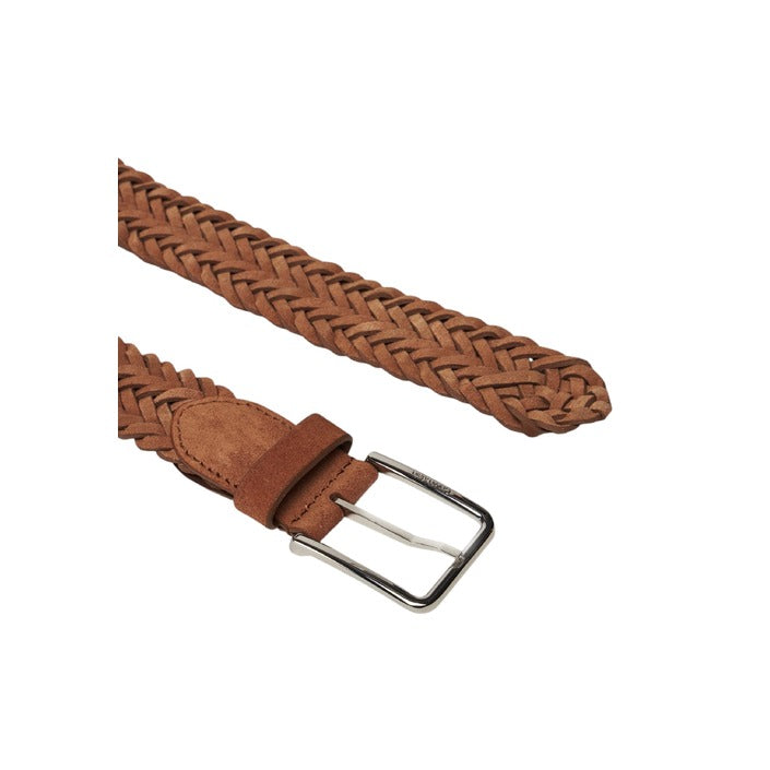 Calvin Klein Cintura Uomo Marrone Fibbia Pelle 100% 4x90x0.5 cm Primavera Estate K50K512841