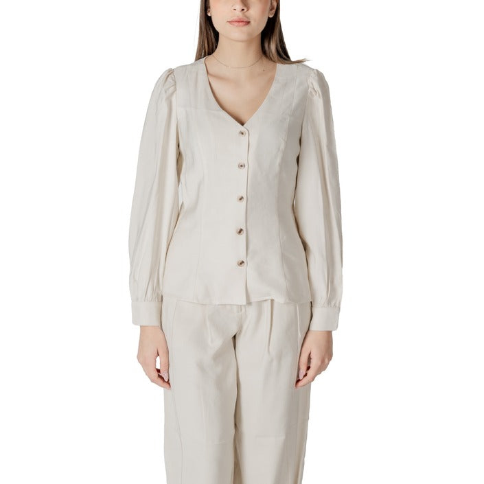 Vila Clothes Blusa manica lunga Donna