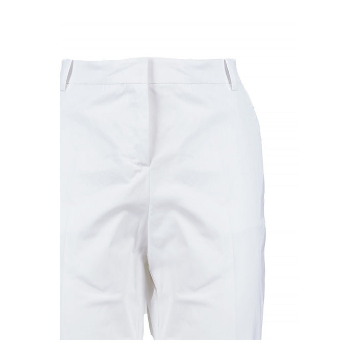 Pinko Pantaloni Donna Bianco Zip e Bottone Tasche Anteriori e Posteriori 97% Cotone 3% Elastan Primavera/Estate B_44905