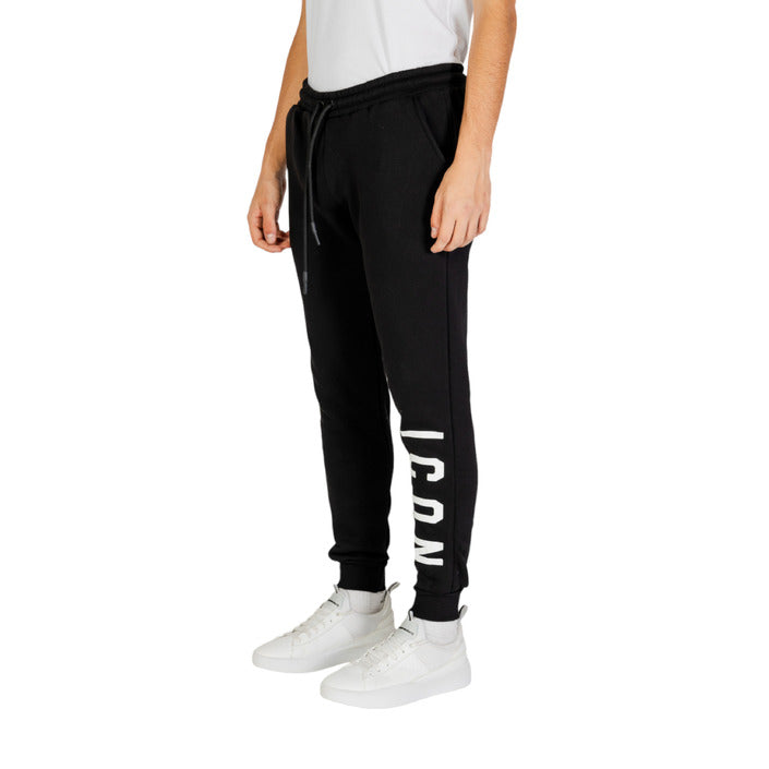 Pantaloni Sportivi Uomo Icon Neri Cotone - Stile Casual Autunno/Inverno