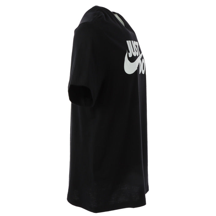 Nike T-Shirt Uomo Nera Stampa Manica Corta Scollo Tondo 100% Cotone Primavera/Estate AR5006-011