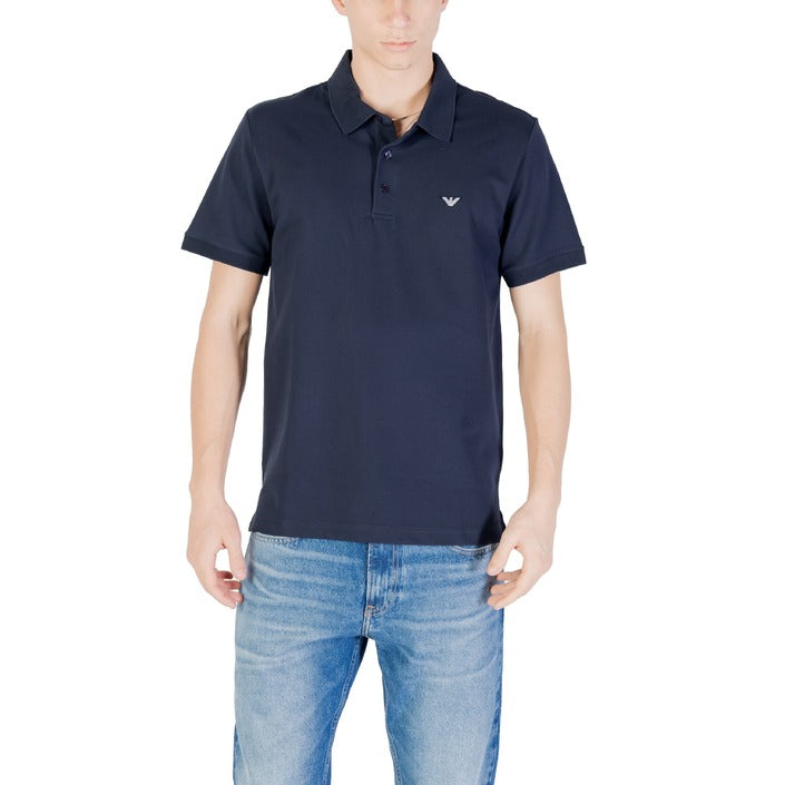 Emporio Armani Underwear Polo Uomo Blu Bottoni Colletto Polo Scollo Tondo Maniche Corte 94% Cotone 6% Elastan Primavera/Estate EM001380 AF12331
