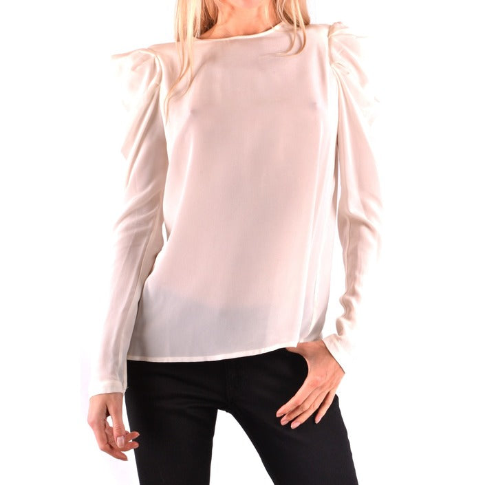 Pinko Blusa Donna Bianco Monocromo Scollo Tondo Autunno/Inverno B_36303