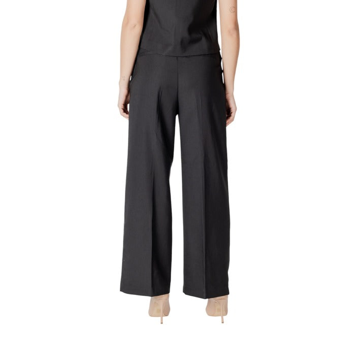 Ichi Pantaloni Donna Nero Zip e Bottone 97% Cotone 3% Elastan Primavera/Estate 20122497