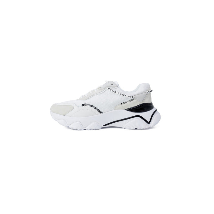 Guess Sneakers Donna Bianche in Poliestere 60% e Poliuretano 20% Basse Sportive Primavera/Estate FL7MICLEA12