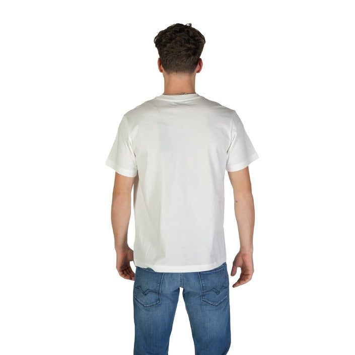Replay T-Shirt Uomo Bianca Manica Corta Scollo Tondo 100% Cotone Primavera/Estate M3035.000.2660