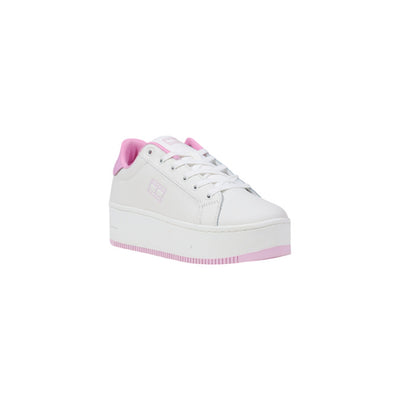 Sneakers Donna Tommy Hilfiger Jeans Rosa in Pelle - Classic American Style